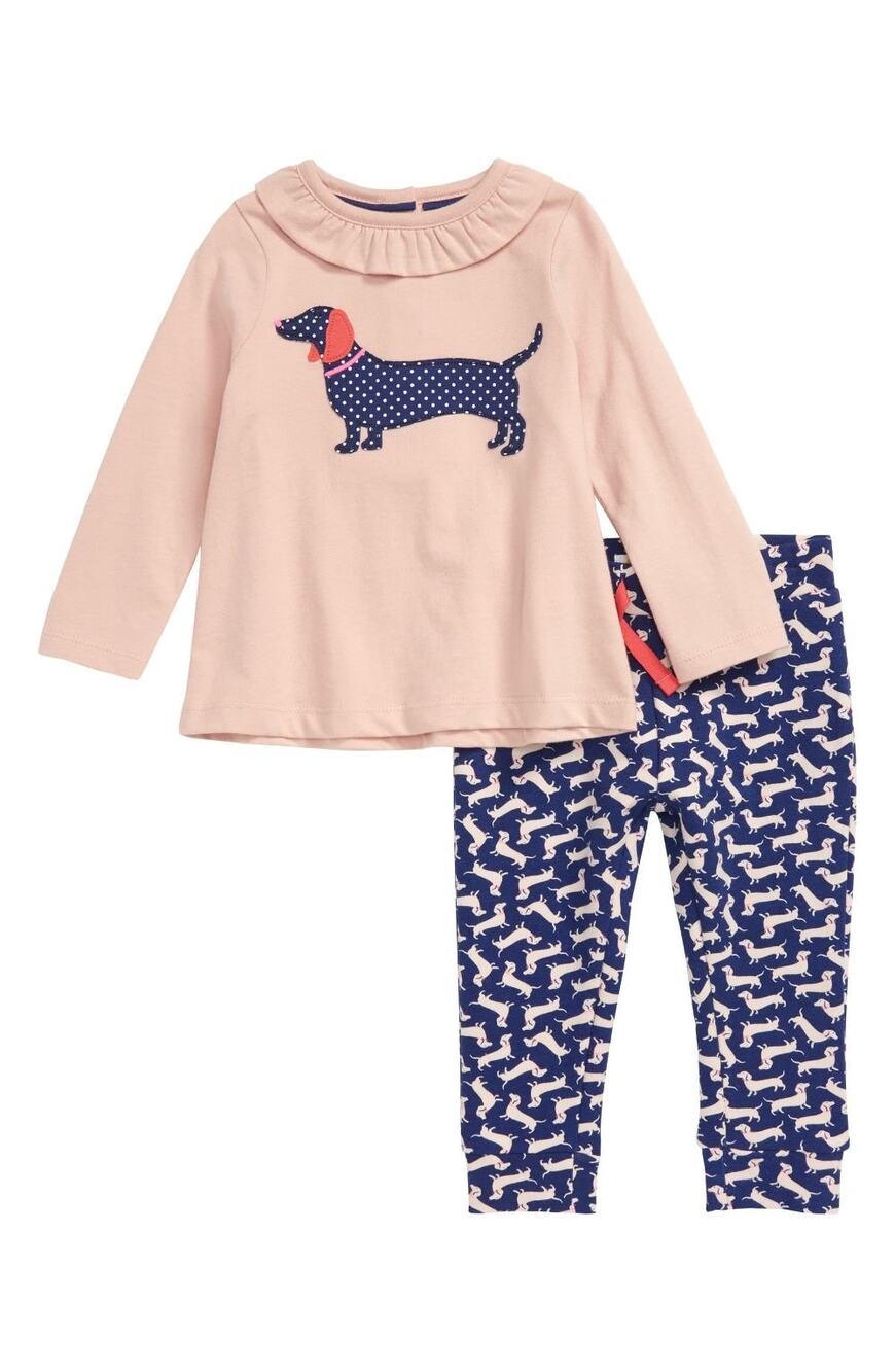 Baby Boden Mini Boden Dog Top & Leggings Set